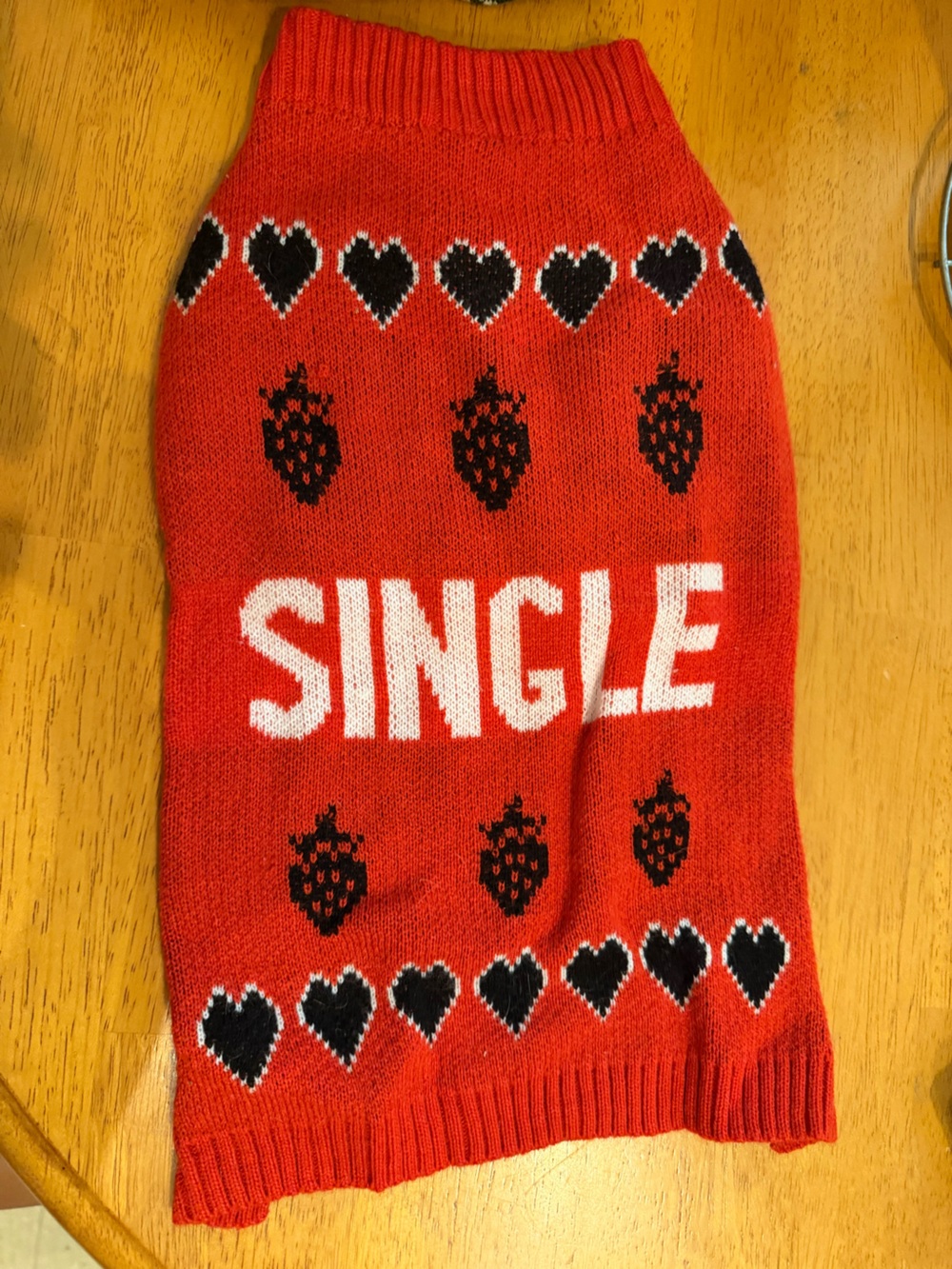 Single Red Novelty Men's Socks
